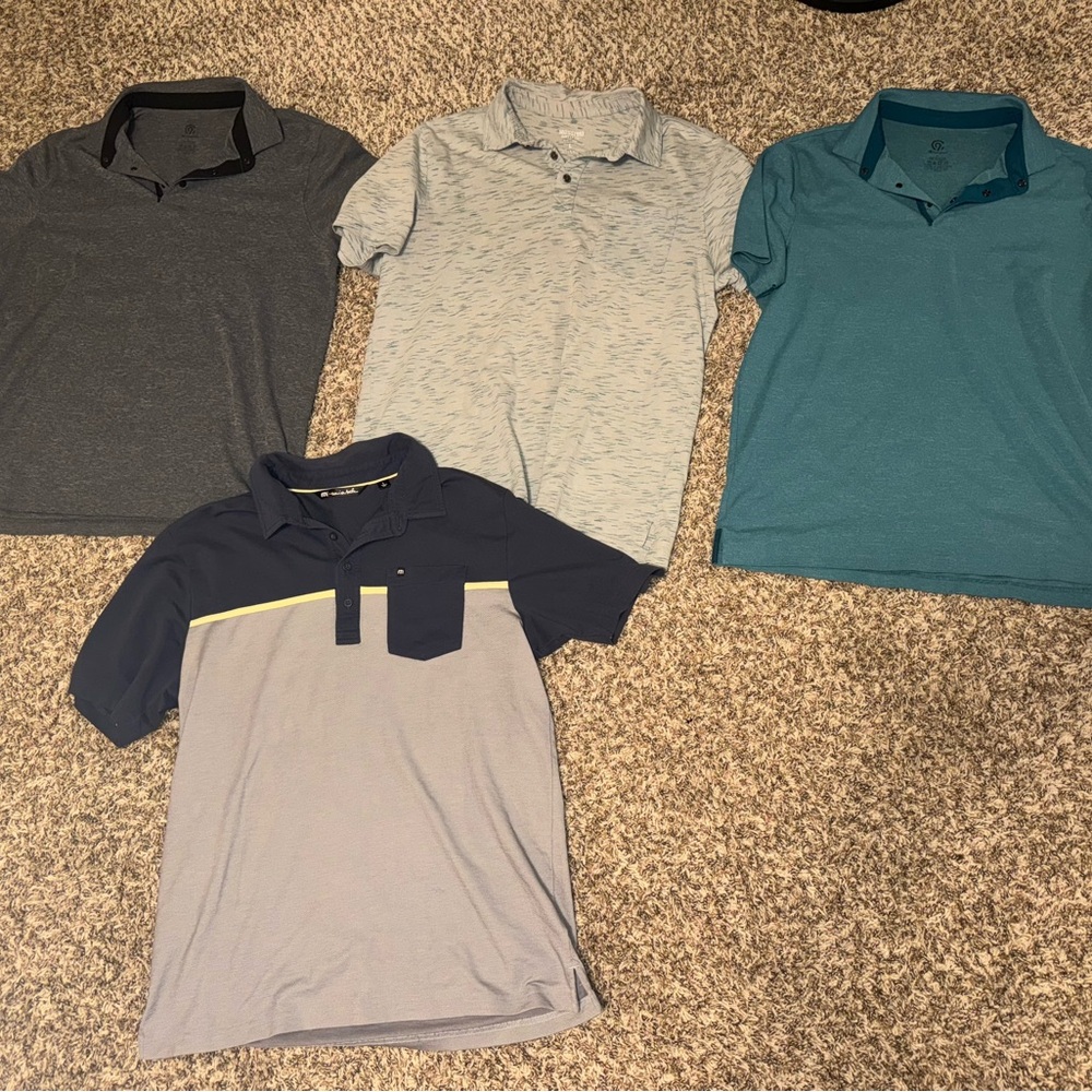 Mens large Polo golf shirt lot Travis Mathew & Target brand